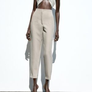 ZARA PANTS WITH A HIGH WAIST